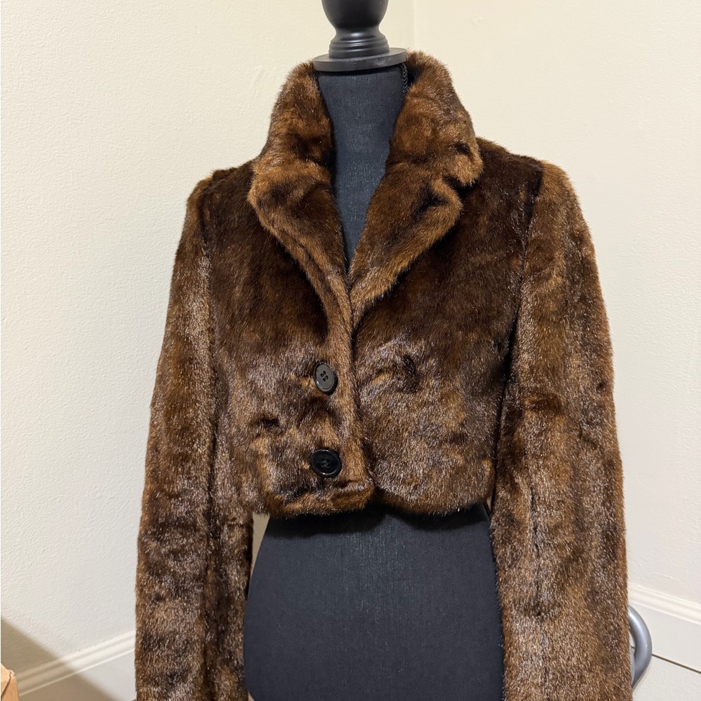 H&M Rich Brown Teddy Jacket